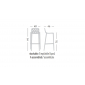 Комплект пластиковых барных стульев Gaber Isidoro 76 Set 2 металл-полимер серый Фото 2