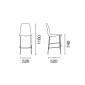 Комплект прозрачных барных стульев PAPATYA X-Treme BSL Set 2 сталь, поликарбонат хромированный, прозрачный Фото 2