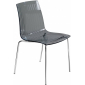 Комплект прозрачных стульев PAPATYA X-Treme S Set 2 сталь, поликарбонат хромированный, дымчатый Фото 4