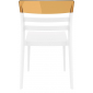 Комплект пластиковых стульев Siesta Contract Moon Set 2 стеклопластик, поликарбонат белый, янтарный Фото 7
