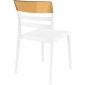 Комплект пластиковых стульев Siesta Contract Moon Set 4 стеклопластик, поликарбонат белый, янтарный Фото 5