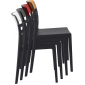 Комплект пластиковых стульев Siesta Contract Moon Set 2 стеклопластик, поликарбонат черный, прозрачный Фото 9