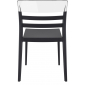 Комплект пластиковых стульев Siesta Contract Moon Set 4 стеклопластик, поликарбонат черный, прозрачный Фото 7