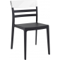 Комплект пластиковых стульев Siesta Contract Moon Set 4 стеклопластик, поликарбонат черный, прозрачный Фото 8