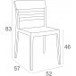 Комплект пластиковых стульев Siesta Contract Moon Set 4 стеклопластик, поликарбонат черный, прозрачный Фото 2
