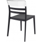 Комплект пластиковых стульев Siesta Contract Moon Set 4 стеклопластик, поликарбонат черный, прозрачный Фото 9