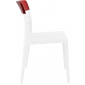 Комплект пластиковых стульев Siesta Contract Moon Set 2 стеклопластик, поликарбонат белый, красный Фото 4