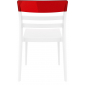 Комплект пластиковых стульев Siesta Contract Moon Set 4 стеклопластик, поликарбонат белый, красный Фото 5