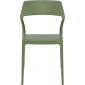Комплект пластиковых стульев Siesta Contract Snow Set 2 стеклопластик оливковый Фото 5