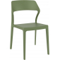 Комплект пластиковых стульев Siesta Contract Snow Set 2 стеклопластик оливковый Фото 6