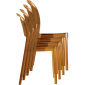 Комплект прозрачных стульев Siesta Contract Bee Set 4 поликарбонат янтарный Фото 9