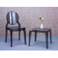 Комплект прозрачных стульев Siesta Contract Elizabeth Set 4 поликарбонат черный Фото 15