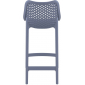 Комплект пластиковых полубарных стульев Siesta Contract Air Bar 65 Set 4 стеклопластик темно-серый Фото 4