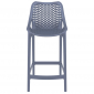Комплект пластиковых полубарных стульев Siesta Contract Air Bar 65 Set 4 стеклопластик темно-серый Фото 5