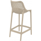 Комплект пластиковых полубарных стульев Siesta Contract Air Bar 65 Set 2 стеклопластик бежевый Фото 4