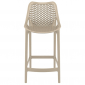 Комплект пластиковых полубарных стульев Siesta Contract Air Bar 65 Set 2 стеклопластик бежевый Фото 7