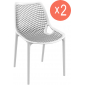 Комплект пластиковых стульев Siesta Contract Air Set 2 стеклопластик белый Фото 1