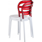 Комплект пластиковых стульев Siesta Contract Miss Bibi Set 2 стеклопластик, поликарбонат белый, красный Фото 8