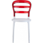 Комплект пластиковых стульев Siesta Contract Miss Bibi Set 2 стеклопластик, поликарбонат белый, красный Фото 9