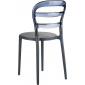 Комплект пластиковых стульев Siesta Contract Miss Bibi Set 4 стеклопластик, поликарбонат темно-серый Фото 7