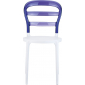 Комплект пластиковых стульев Siesta Contract Miss Bibi Set 4 стеклопластик, поликарбонат белый, фиолетовый Фото 6