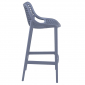 Комплект пластиковых барных стульев Siesta Contract Air Bar 75 Set 2 стеклопластик темно-серый Фото 5