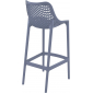 Комплект пластиковых барных стульев Siesta Contract Air Bar 75 Set 4 стеклопластик темно-серый Фото 8