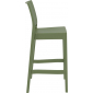 Комплект пластиковых барных стульев Siesta Contract Maya Bar 75 Set 2 стеклопластик оливковый Фото 4