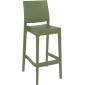 Комплект пластиковых барных стульев Siesta Contract Maya Bar 75 Set 4 стеклопластик оливковый Фото 7