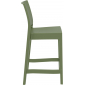 Комплект пластиковых полубарных стульев Siesta Contract Maya Bar 65 Set 4 стеклопластик оливковый Фото 8