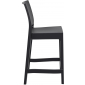 Комплект пластиковых полубарных стульев Siesta Contract Maya Bar 65 Set 2 стеклопластик черный Фото 10