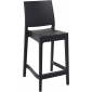 Комплект пластиковых полубарных стульев Siesta Contract Maya Bar 65 Set 4 стеклопластик черный Фото 7