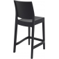 Комплект пластиковых полубарных стульев Siesta Contract Maya Bar 65 Set 4 стеклопластик черный Фото 8
