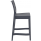Комплект пластиковых полубарных стульев Siesta Contract Maya Bar 65 Set 4 стеклопластик темно-серый Фото 8