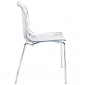 Комплект прозрачных стульев Siesta Contract Allegra Set 2 сталь, поликарбонат прозрачный Фото 6