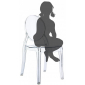 Комплект прозрачных детских стульев Siesta Contract Baby Elizabeth Set 4 поликарбонат прозрачный Фото 4