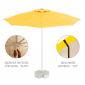 Зонт пляжный профессиональный THEUMBRELA SEMSIYE EVI Kiwi Clips алюминий, олефин белый, желтый Фото 1