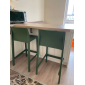 Комплект пластиковых барных стульев Scab Design Kate Set 4 технополимер зеленый Фото 8
