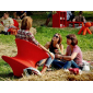 Кресло-юла пластиковое Magis Spun полиэтилен красный Фото 16