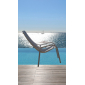 Лаунж-кресло пластиковое с подушкой Nardi Net Lounge стеклопластик, акрил белый, розовый Фото 6