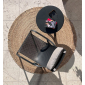 Лаунж-кресло пластиковое с подушкой Nardi Net Lounge стеклопластик, Sunbrella антрацит, серый Фото 8