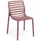 Комплект пластиковых стульев Nardi Doga Bistrot Set 2 стеклопластик марсала Фото 4