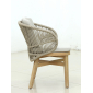 Комплект деревянной мебели Tagliamento Mali эвкалипт, алюминий, роуп, ткань натуральный Фото 12