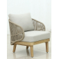Комплект деревянной мебели Tagliamento Mali эвкалипт, алюминий, роуп, ткань натуральный Фото 11