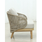 Комплект деревянной мебели Tagliamento Mali эвкалипт, алюминий, роуп, ткань натуральный Фото 20