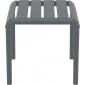 Столик пластиковый журнальный Siesta Contract Paris Side Table стеклопластик темно-серый Фото 5