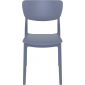Комплект пластиковых стульев Siesta Contract Monna Set 2 стеклопластик темно-серый Фото 6