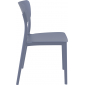 Комплект пластиковых стульев Siesta Contract Monna Set 4 стеклопластик темно-серый Фото 7
