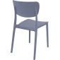 Комплект пластиковых стульев Siesta Contract Monna Set 4 стеклопластик темно-серый Фото 8