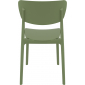 Комплект пластиковых стульев Siesta Contract Monna Set 4 стеклопластик оливковый Фото 9